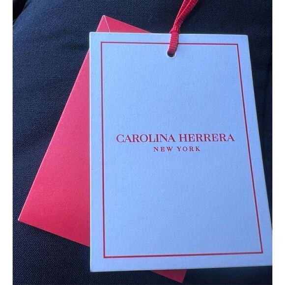 Carolina Herrera Off the Shoulder Ruffled Wool Blend Peplum Top NWT Size 10 - Picture 9 of 9